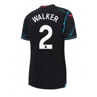 Manchester City Kyle Walker #2 3rd trikot Frauen 2023-24 Kurzarm